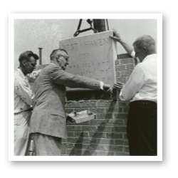 Rest Haven cornerstone laying in 1959