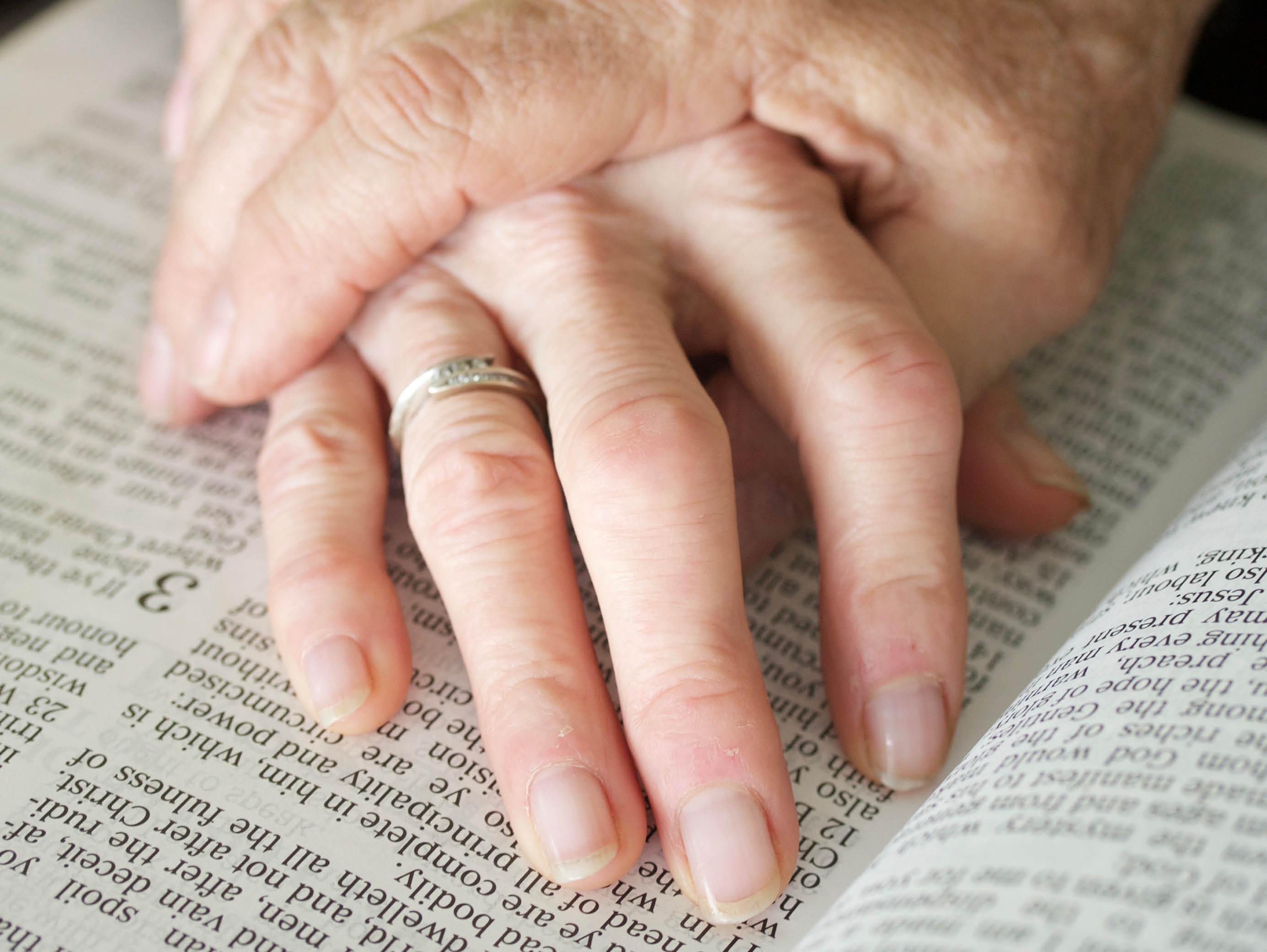 hands embracing