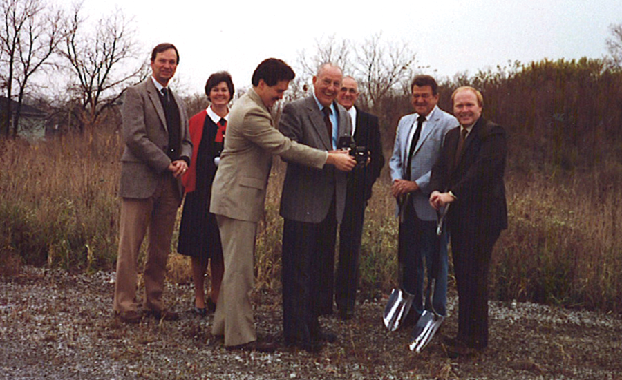 providence leadership pose at Saratoga grove groundbreaking