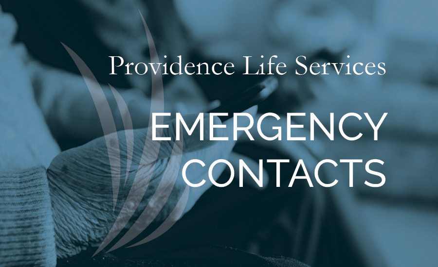 providence life services emergency contacts information