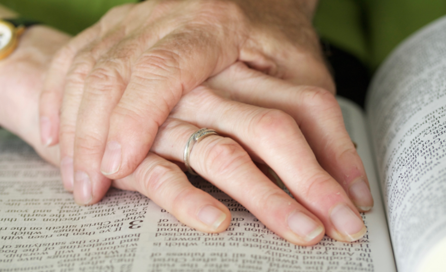 hands embracing