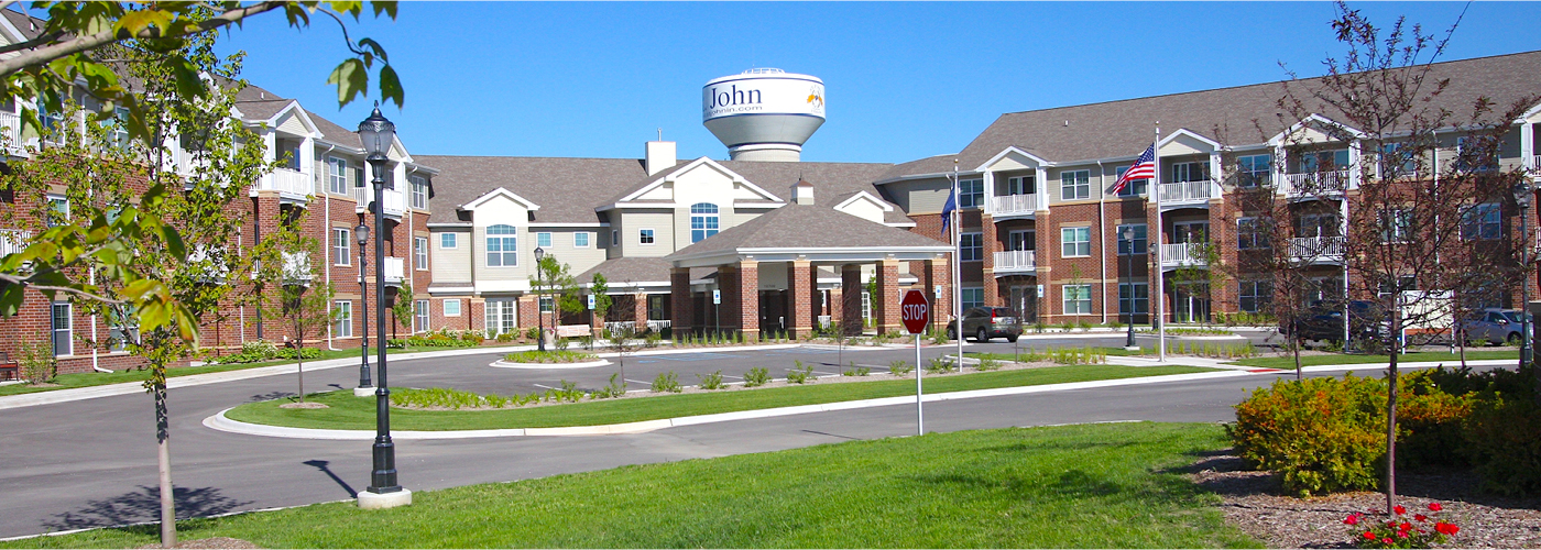 the exterior of park place st John independent living for seniors