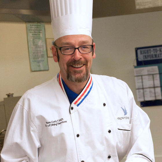 chef Tom at work at park place of st John