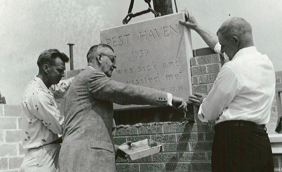 providence founders raise the sign for the first rest haven community